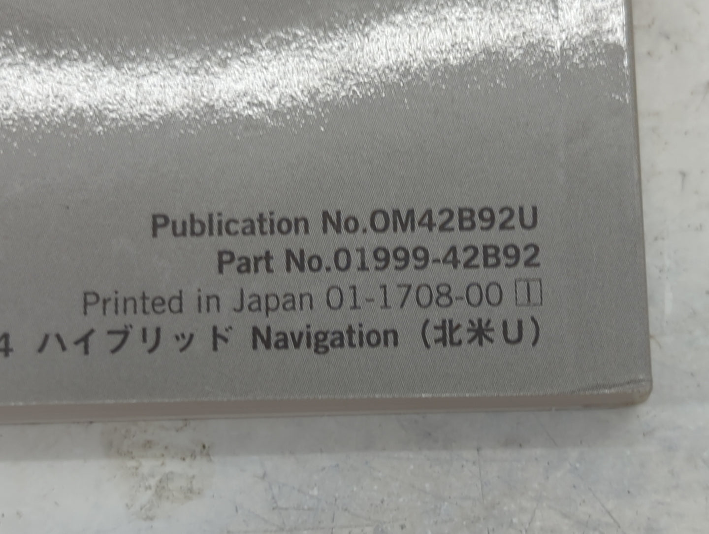 2018 Toyota Rav4 Owners Manual Book Guide P/N:OM42B92U 01999-42B92 OEM Used Auto Parts - Oemusedautoparts1.com