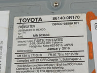 2016-2018 Toyota Rav4 Radio AM FM Cd Player Receiver Replacement P/N:86140-0R170 138000-9850A101 Fits Fits 2016 2017 2018 OE