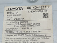 2016-2018 Toyota Rav4 Radio AM FM Cd Player Receiver Replacement P/N:86140-42110 138000-9880H101 Fits Fits 2016 2017 2018 OE