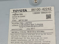 2016-2018 Toyota Rav4 Radio AM FM Cd Player Receiver Replacement P/N:86100-42242 138000-98620101 Fits Fits 2016 2017 2018 OE