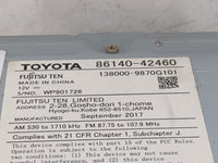 2016-2018 Toyota Rav4 Radio AM FM Cd Player Receiver Replacement P/N:86140-42460 138000-9870G101 Fits Fits 2016 2017 2018 OE