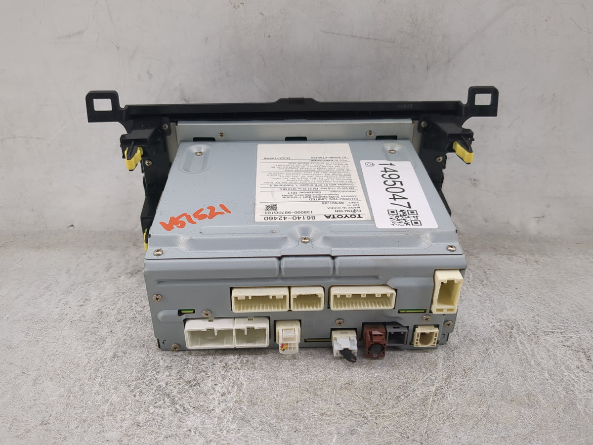 2016-2018 Toyota Rav4 Radio AM FM Cd Player Receiver Replacement P/N:86140-42460 138000-9870G101 Fits Fits 2016 2017 2018 OE