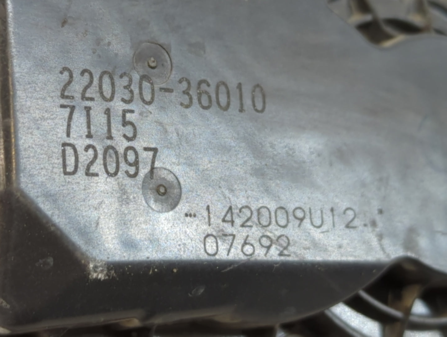 2009-2018 Toyota Rav4 Throttle Body P/N:22030-36010 Fits Fits 2009 2010 2011 2012 2013 2014 2015 2016 2017 2018 2019 OEM Use