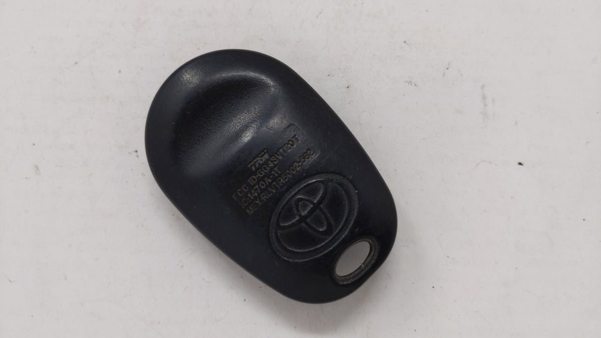 Toyota Keyless Entry Remote Fob Gq43vt20t 3 Buttons - Oemusedautoparts1.com