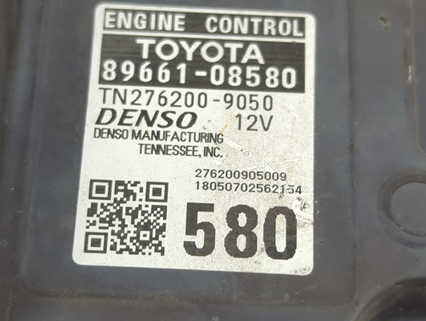 2018-2020 Toyota Sienna PCM Engine Control Computer ECU ECM PCU OEM P/N:89661-08580 Fits Fits 2018 2019 2020 OEM Used Auto P