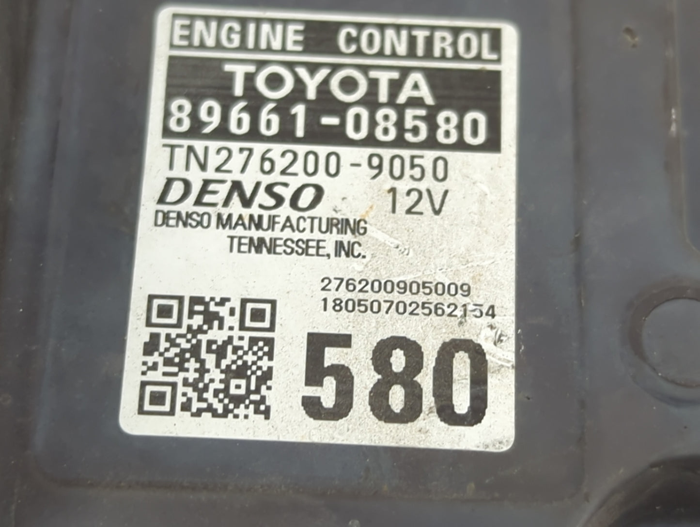 2018-2020 Toyota Sienna PCM Engine Control Computer ECU ECM PCU OEM P/N:89661-08580 Fits Fits 2018 2019 2020 OEM Used Auto P