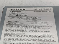 2018 Toyota Sienna Radio AM FM Cd Player Receiver Replacement P/N:86140-08120 139000-6300E101, MQ602266 Fits OEM Used Auto P