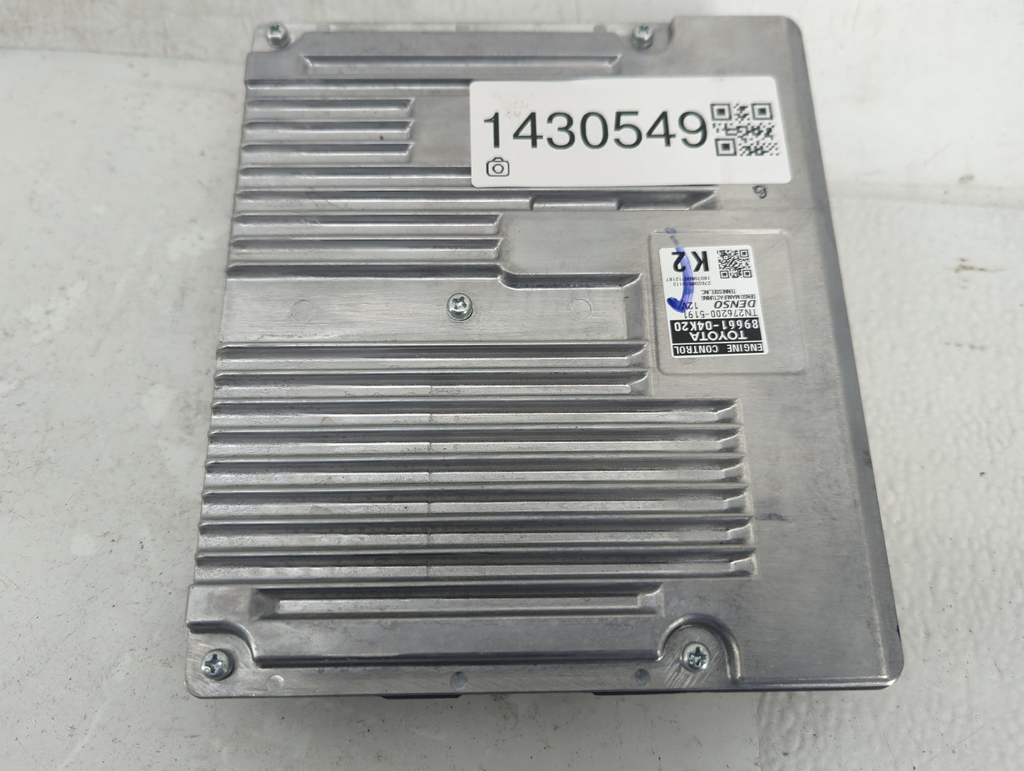 2018-2019 Toyota Tacoma PCM Engine Control Computer ECU ECM PCU OEM P/N:89661-04K20 Fits Fits 2018 2019 OEM Used Auto Parts 