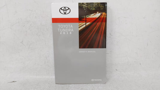 2018 Toyota Tundra Owners Manual Book Guide OEM Used Auto Parts - Oemusedautoparts1.com