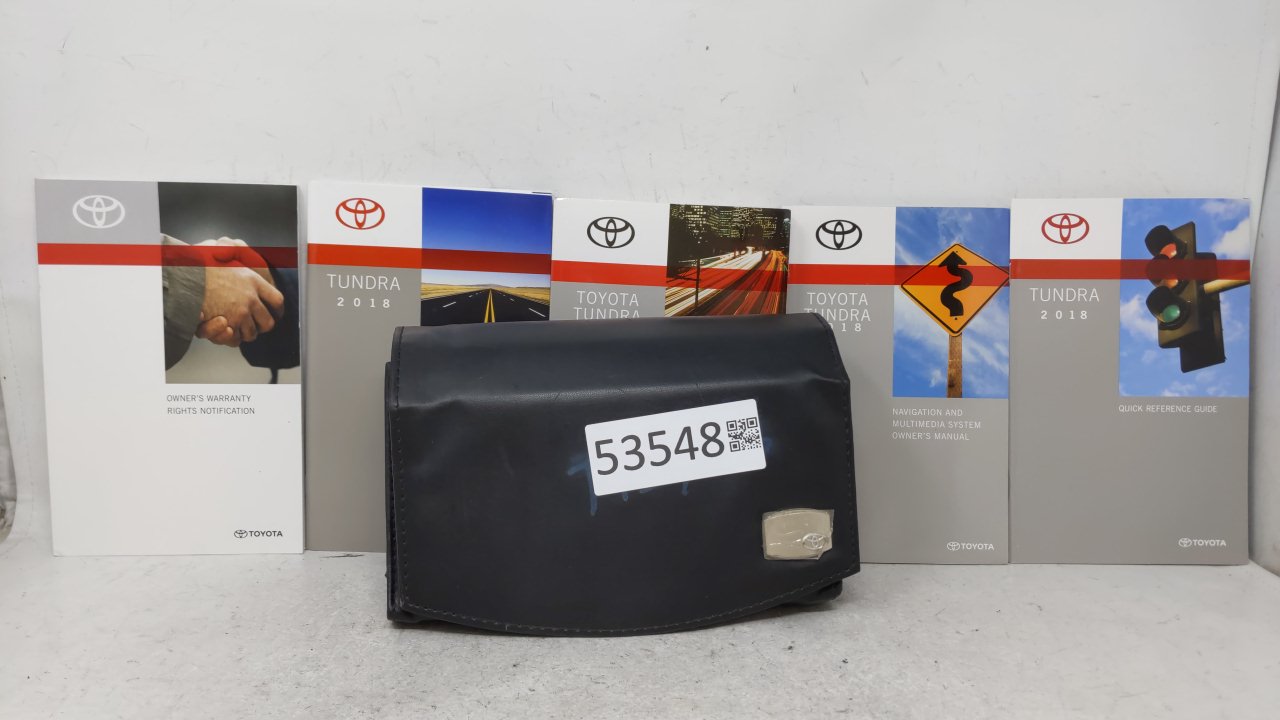 2018 Toyota Tundra Owners Manual Book Guide OEM Used Auto Parts - Oemusedautoparts1.com