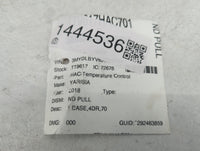 2017-2018 Toyota Yaris Ia Climate Control Module Temperature AC/Heater Replacement Fits Fits 2016 2017 2018 2019 2020 OEM Us