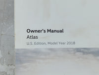 2018 Volkswagen Atlas Owners Manual Book Guide P/N:3CN012723BA OEM Used Auto Parts - Oemusedautoparts1.com