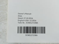 2018 Volkswagen Atlas Owners Manual Book Guide P/N:3CN012723BA OEM Used Auto Parts - Oemusedautoparts1.com