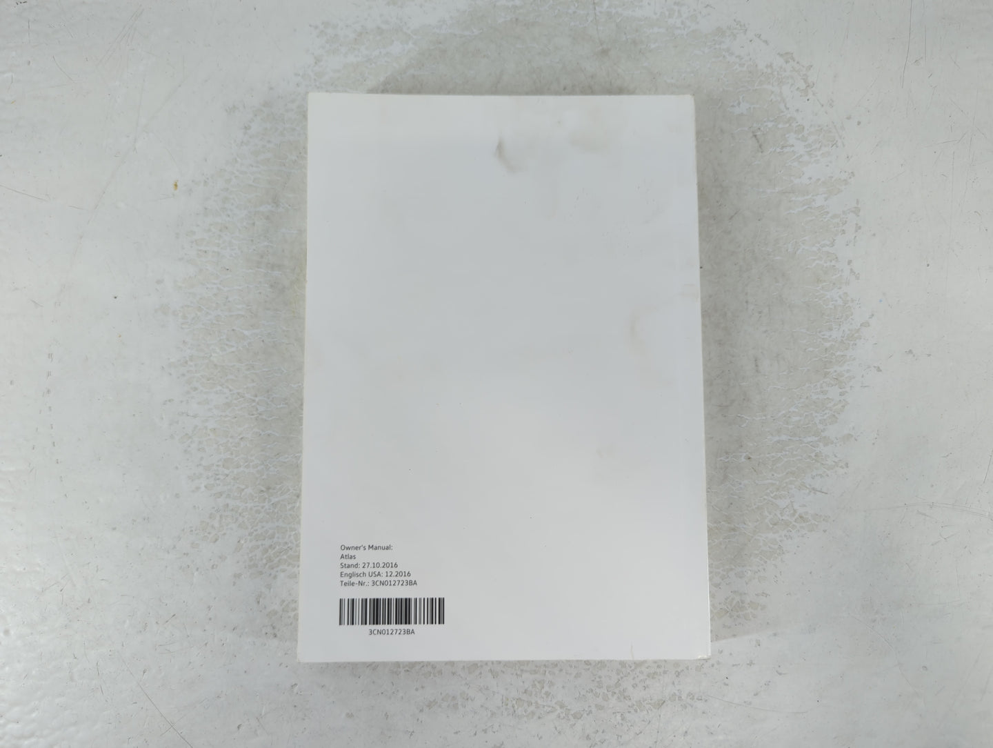 2018 Volkswagen Atlas Owners Manual Book Guide P/N:3CN012723BA OEM Used Auto Parts - Oemusedautoparts1.com