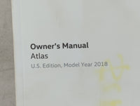 2018 Volkswagen Atlas Owners Manual Book Guide P/N:3CN012723BC OEM Used Auto Parts - Oemusedautoparts1.com