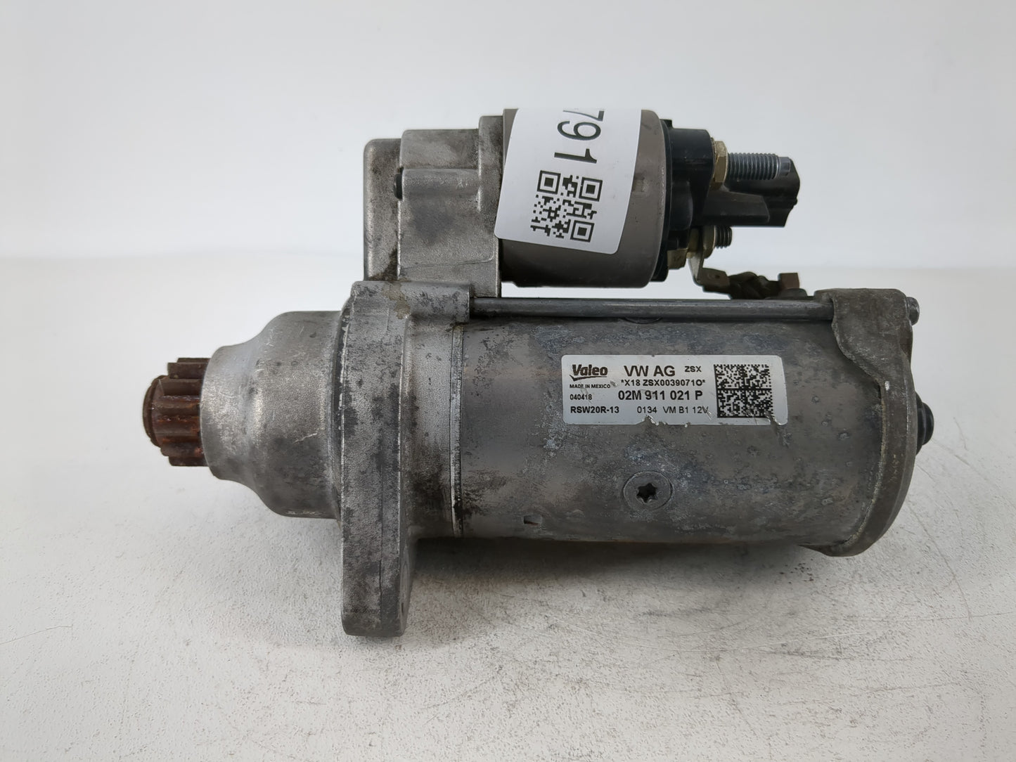 2018-2022 Volkswagen Atlas Car Starter Motor Solenoid OEM P/N:02M 911 021 P Fits Fits 2018 2019 2020 2021 2022 OEM Used Auto