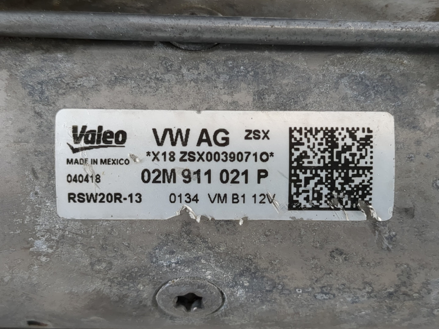 2018-2022 Volkswagen Atlas Car Starter Motor Solenoid OEM P/N:02M 911 021 P Fits Fits 2018 2019 2020 2021 2022 OEM Used Auto