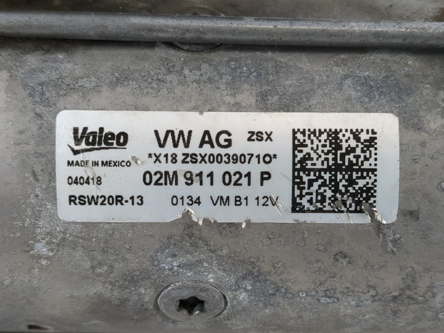 2018-2022 Volkswagen Atlas Car Starter Motor Solenoid OEM P/N:02M 911 021 P Fits Fits 2018 2019 2020 2021 2022 OEM Used Auto