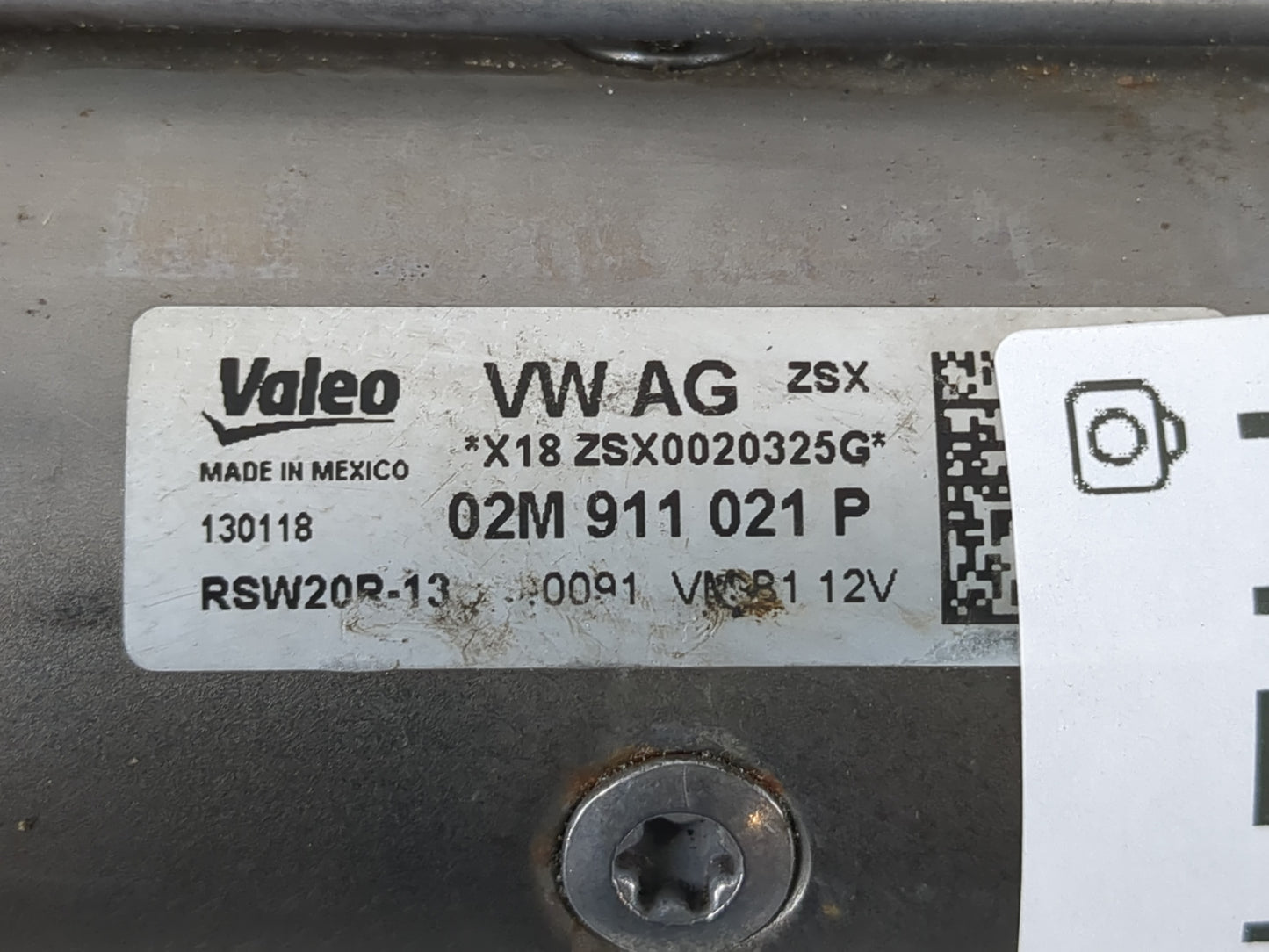 2018-2022 Volkswagen Atlas Car Starter Motor Solenoid OEM P/N:02M 911 021 P Fits Fits 2018 2019 2020 2021 2022 OEM Used Auto