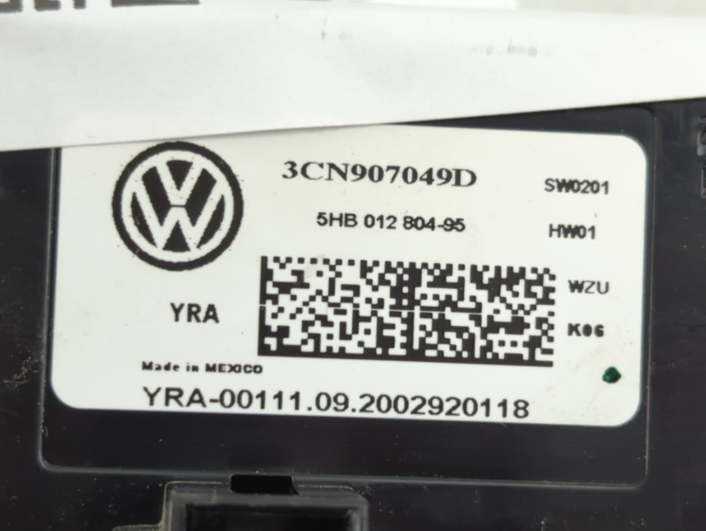 2018 Volkswagen Atlas Climate Control Module Temperature AC/Heater Replacement P/N:3CN907049D Fits OEM Used Auto Parts - Oem