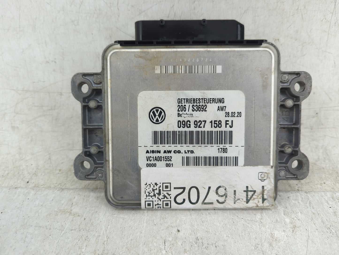 2018-2019 Volkswagen Atlas PCM Engine Control Computer ECU ECM PCU OEM P/N:09G927158FJ Fits Fits 2018 2019 OEM Used Auto Par