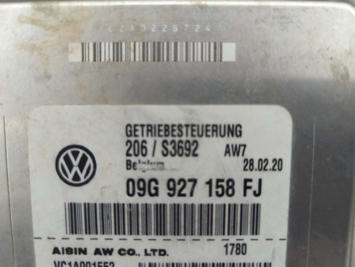 2018-2019 Volkswagen Atlas PCM Engine Control Computer ECU ECM PCU OEM P/N:09G927158FJ Fits Fits 2018 2019 OEM Used Auto Par