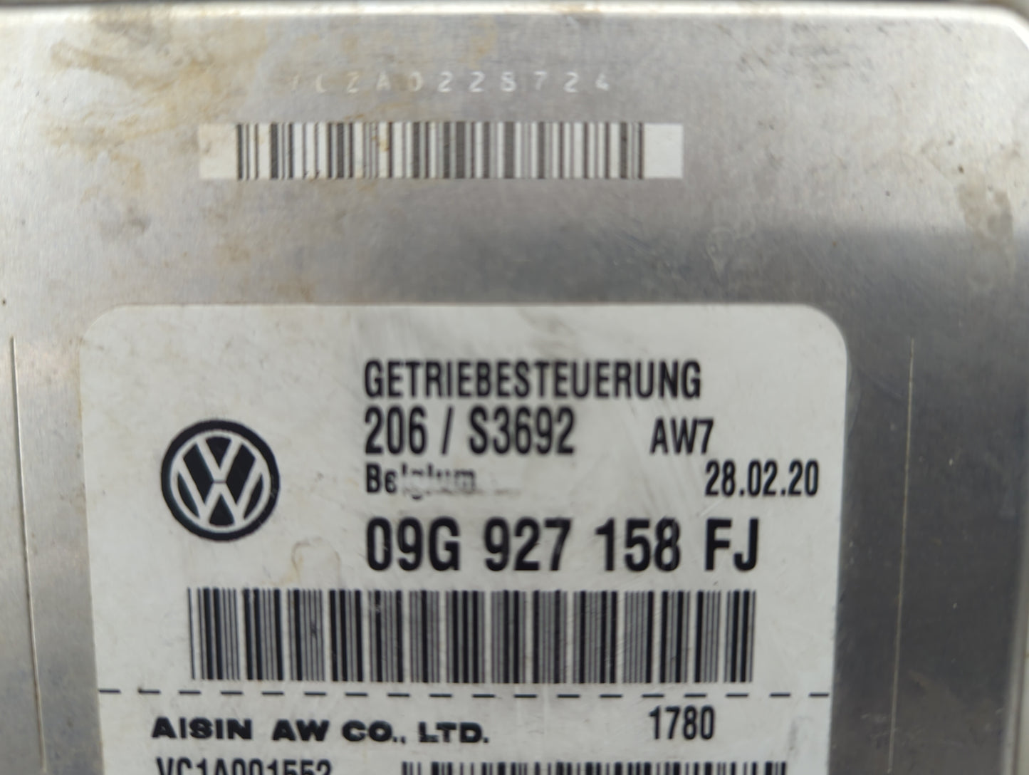 2018-2019 Volkswagen Atlas PCM Engine Control Computer ECU ECM PCU OEM P/N:09G927158FJ Fits Fits 2018 2019 OEM Used Auto Par