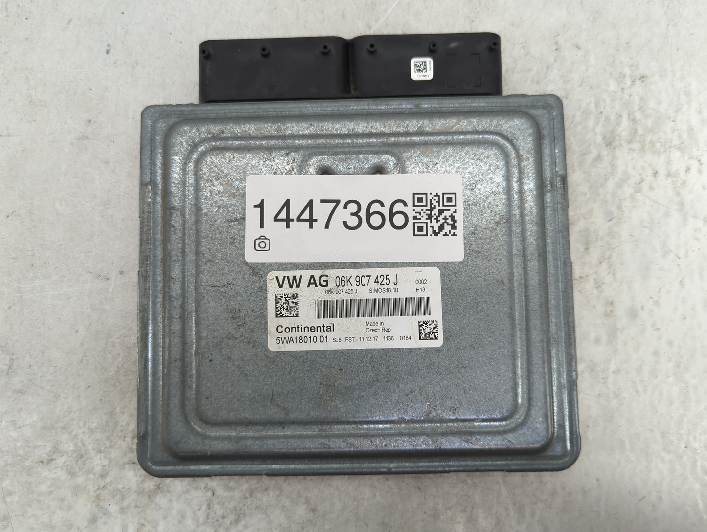 2018-2019 Volkswagen Atlas PCM Engine Control Computer ECU ECM PCU OEM P/N:06K907425J 5WA18010 01 Fits Fits 2018 2019 OEM Us