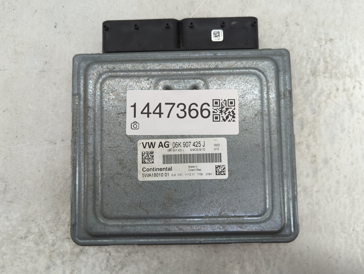 2018-2019 Volkswagen Atlas PCM Engine Control Computer ECU ECM PCU OEM P/N:06K907425J 5WA18010 01 Fits 2018 2019 OEM Used Au