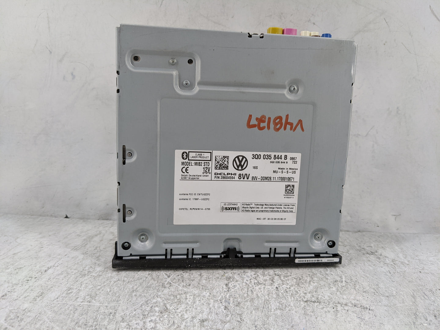2018 Volkswagen Atlas Radio AM FM Cd Player Receiver Replacement P/N:3Q0035844B 28604594, CWTUGZZF2 Fits Fits 2019 2020 OEM 