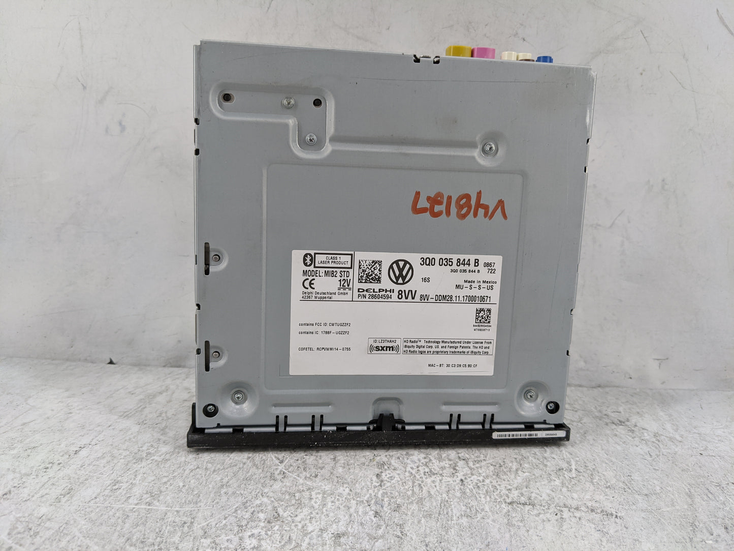 2018 Volkswagen Atlas Radio AM FM Cd Player Receiver Replacement P/N:3Q0035844B 28604594, CWTUGZZF2 Fits Fits 2019 2020 OEM 