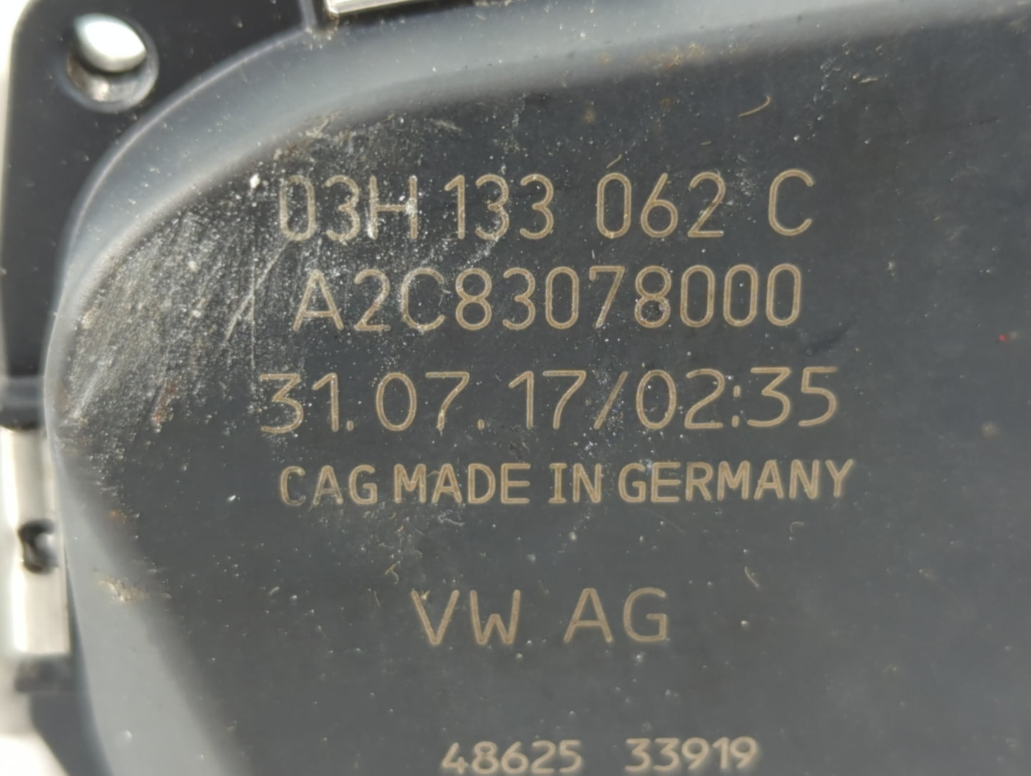 2018-2022 Volkswagen Atlas Throttle Body P/N:A2C83078000 03H 133 062 C Fits OEM Used Auto Parts - Oemusedautoparts1.com