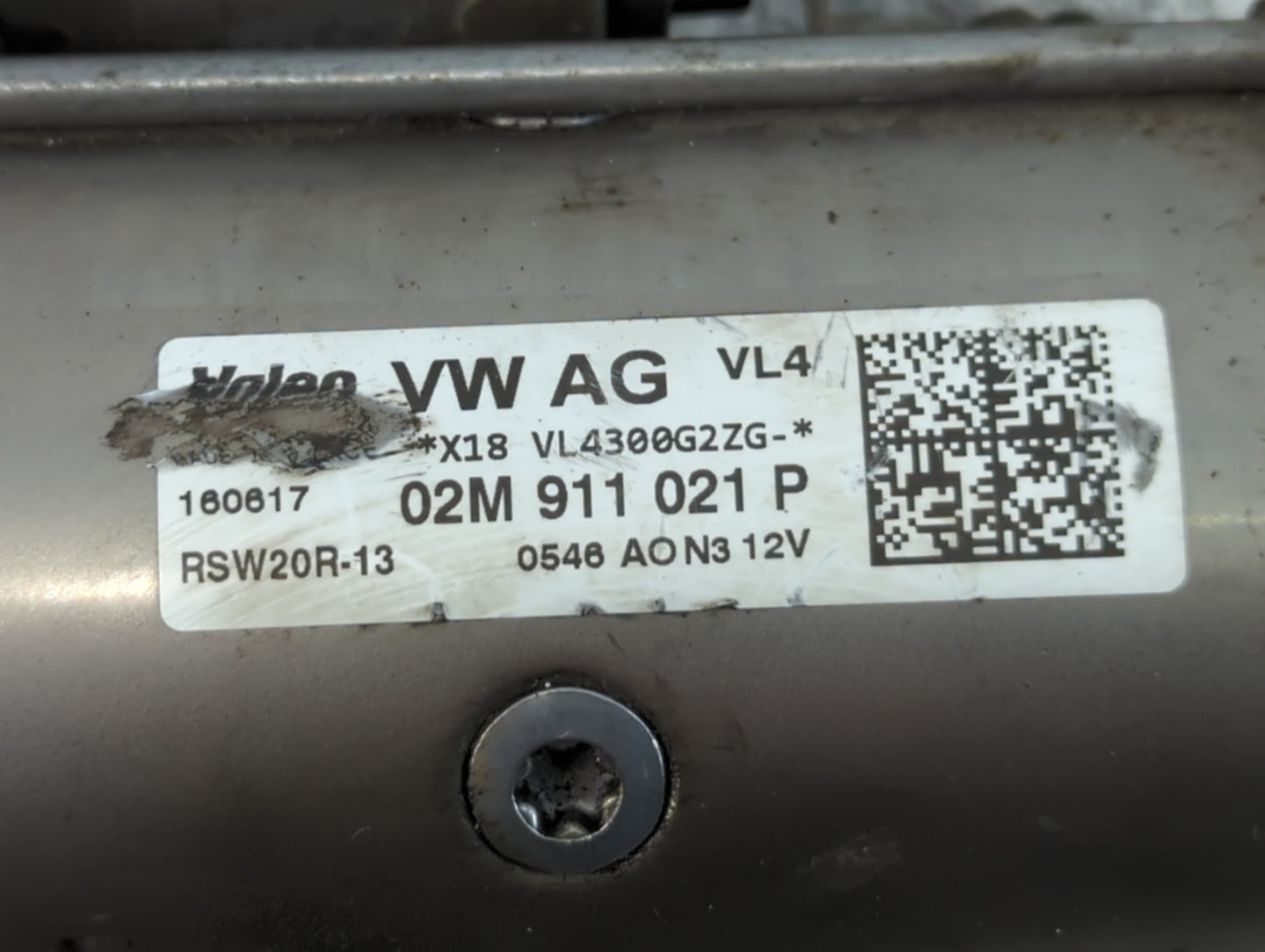 2018-2022 Volkswagen Atlas Car Starter Motor Solenoid OEM P/N:02M 911 021 P Fits Fits 2018 2019 2020 2021 2022 OEM Used Auto
