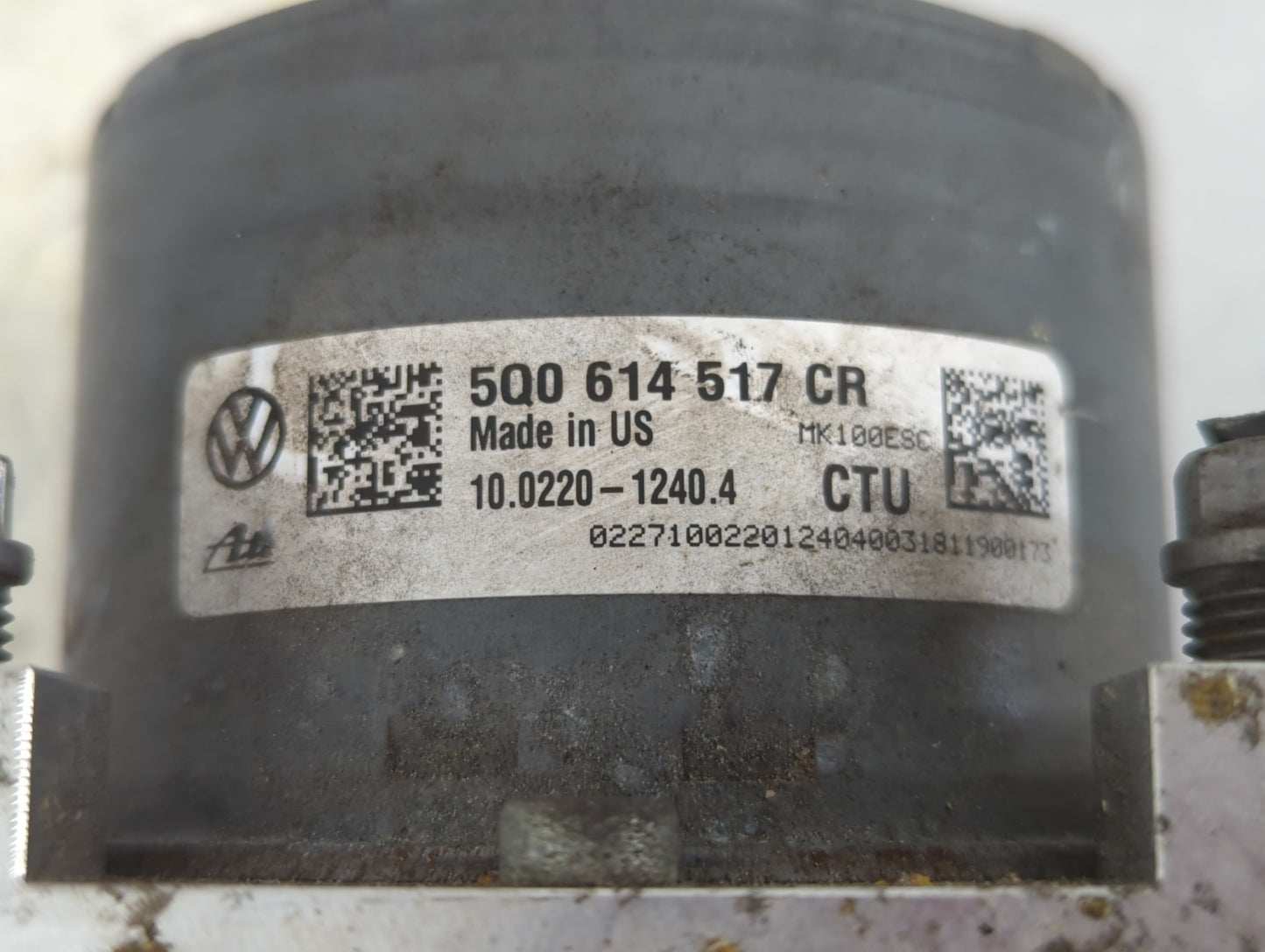 2018 Volkswagen Atlas ABS Pump Control Module Replacement P/N:5Q0 614 517 CR Fits OEM Used Auto Parts - Oemusedautoparts1.co