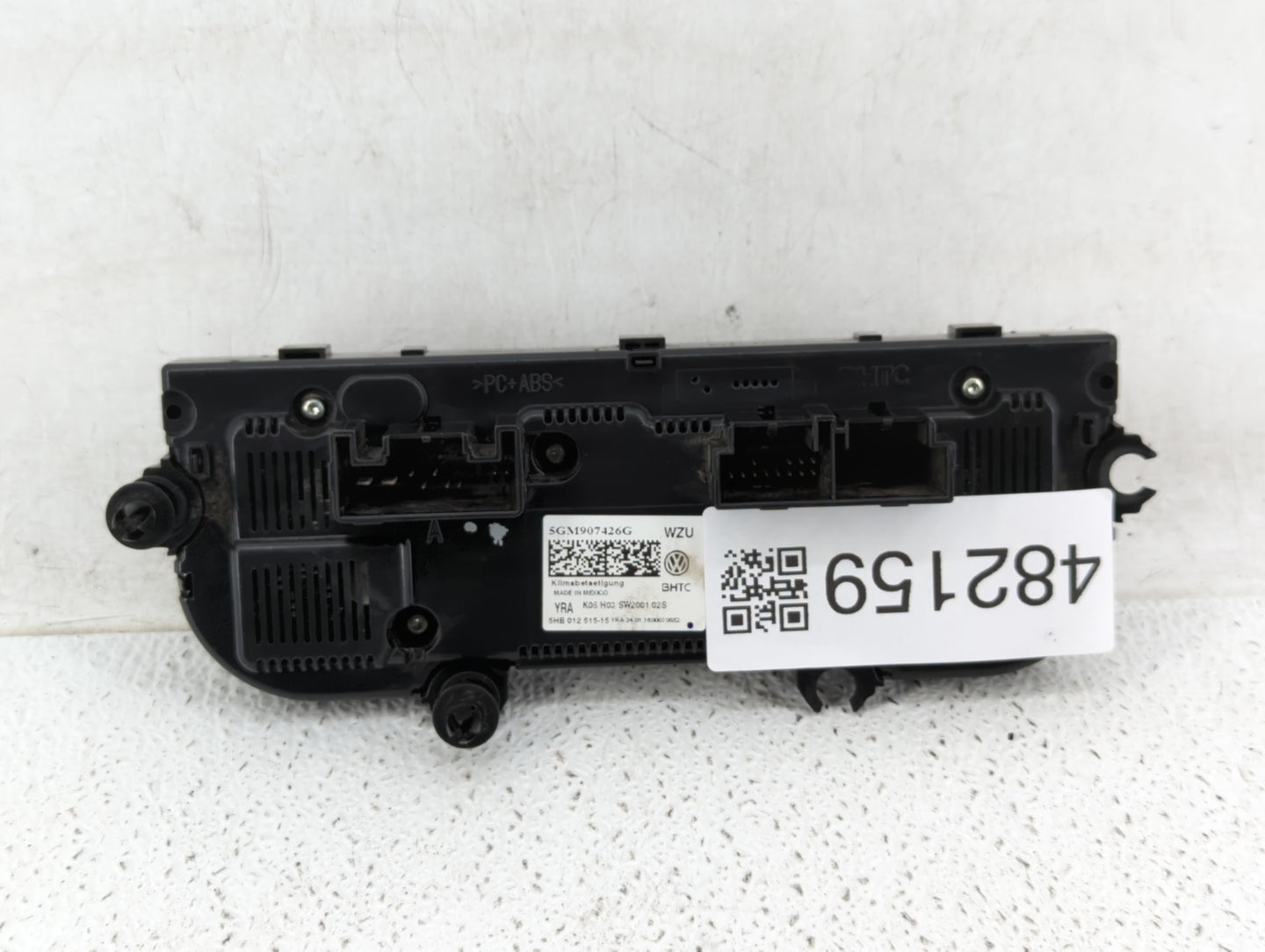 2018-2019 Volkswagen Golf Climate Control Module Temperature AC/Heater Replacement P/N:5GM907426G 5HB 012 515 Fits Fits 2018