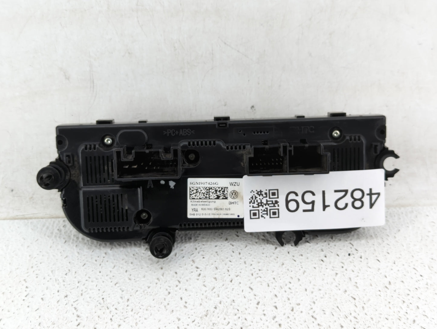 2018-2019 Volkswagen Golf Climate Control Module Temperature AC/Heater Replacement P/N:5GM907426G 5HB 012 515 Fits Fits 2018