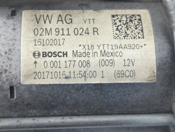 2018 Volkswagen Golf Car Starter Motor Solenoid OEM P/N:02M 911 024 R Fits OEM Used Auto Parts