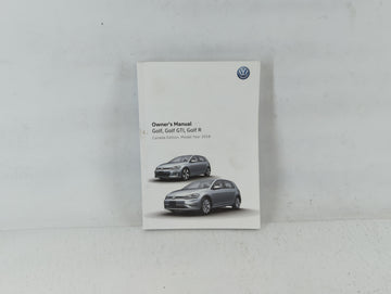 2018 Volkswagen Golf Owners Manual Book Guide P/N:5GM012722AM OEM Used Auto Parts - Oemusedautoparts1.com