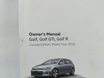 2018 Volkswagen Golf Owners Manual Book Guide P/N:5GM012722AM OEM Used Auto Parts