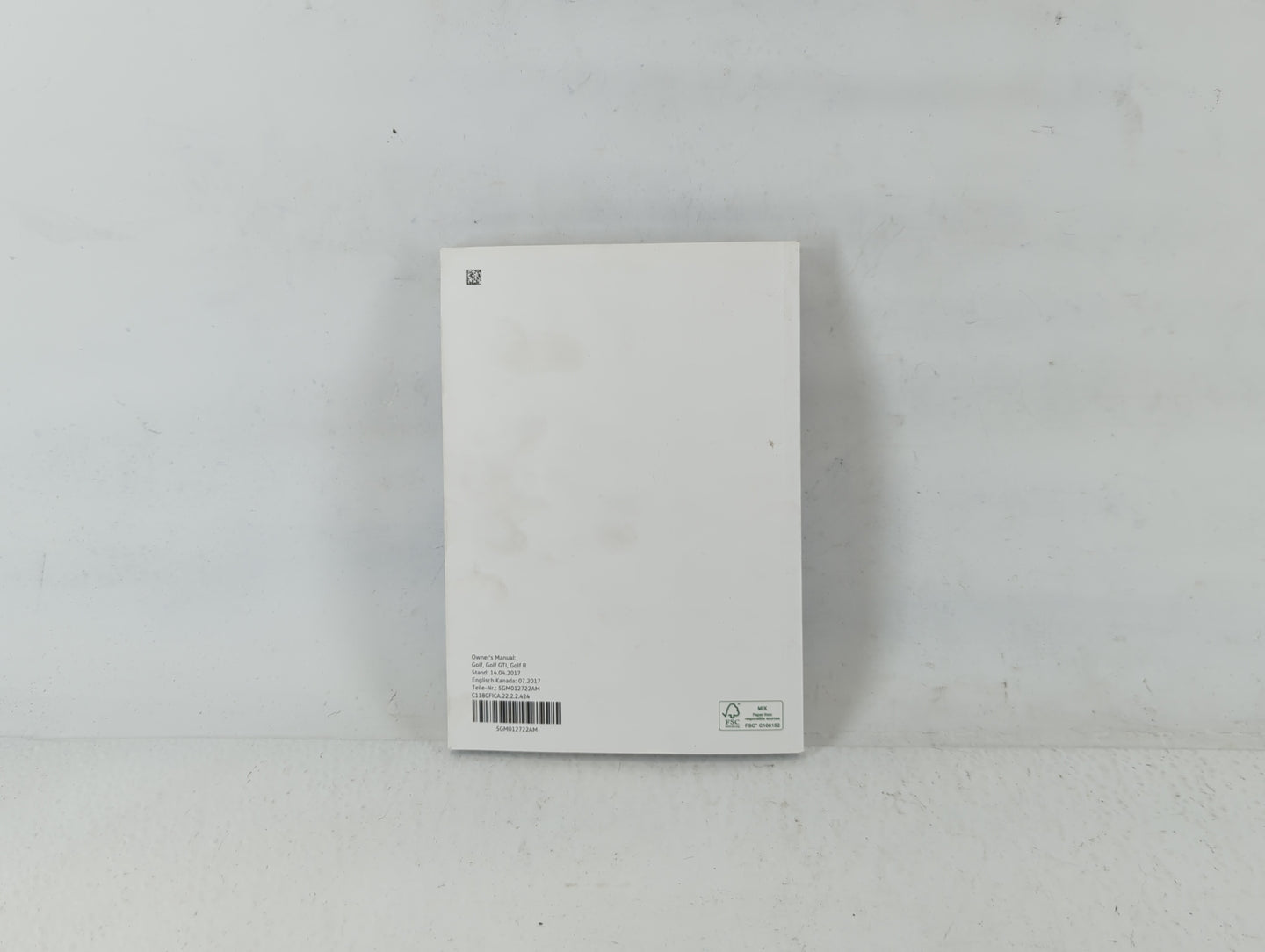 2018 Volkswagen Golf Owners Manual Book Guide P/N:5GM012722AM OEM Used Auto Parts - Oemusedautoparts1.com
