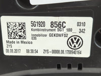 2018-2019 Volkswagen Gti Instrument Cluster Speedometer Gauges P/N:5G1920856C Fits Fits 2018 2019 OEM Used Auto Parts - Oemu