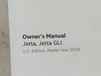 2018 Volkswagen Jetta Owners Manual Book Guide P/N:5C6012723AP OEM Used Auto Parts - Oemusedautoparts1.com