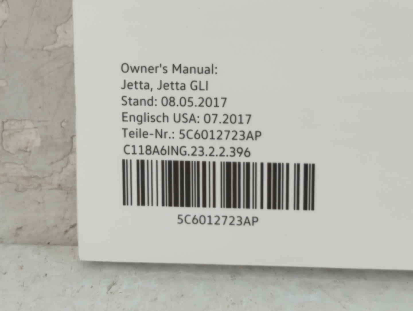 2018 Volkswagen Jetta Owners Manual Book Guide P/N:5C6012723AP OEM Used Auto Parts - Oemusedautoparts1.com