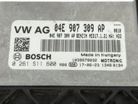 2018 Volkswagen Jetta PCM Engine Control Computer ECU ECM PCU OEM P/N:04E 907 309 AP Fits OEM Used Auto Parts - Oemusedautop