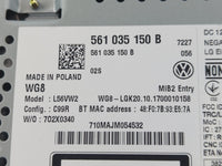 2018 Volkswagen Jetta Radio AM FM Cd Player Receiver Replacement P/N:561 035 150 B Fits Fits 2019 OEM Used Auto Parts - Oemu