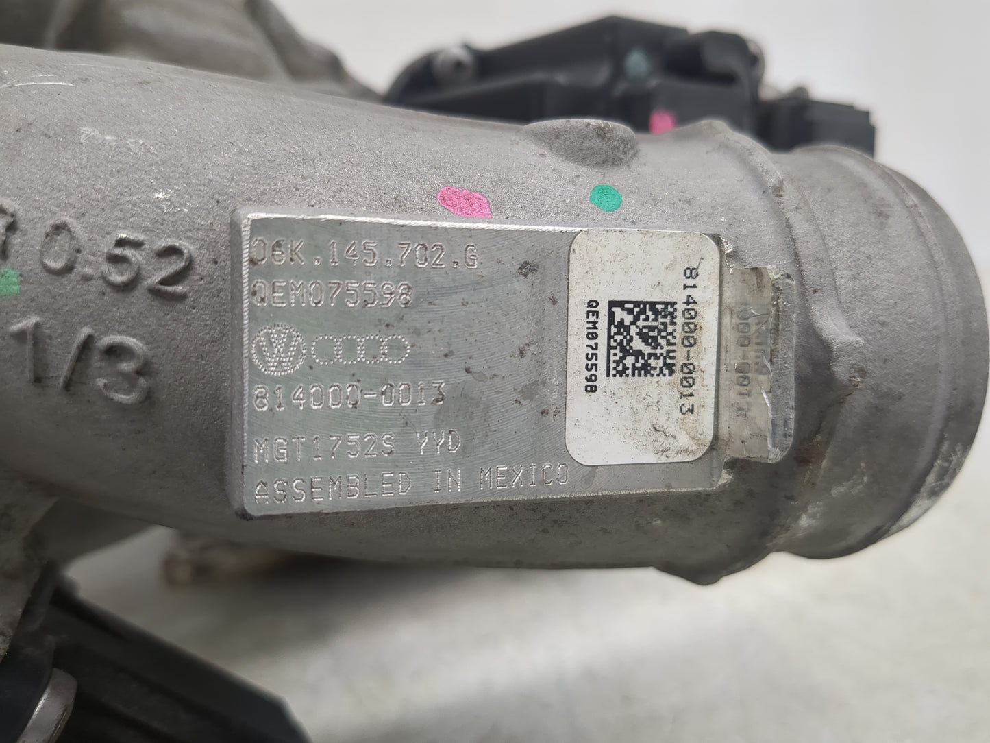 2016 Jetta Turbocharger Turbo Charger Super Charger Supercharger - Oemusedautoparts1.com