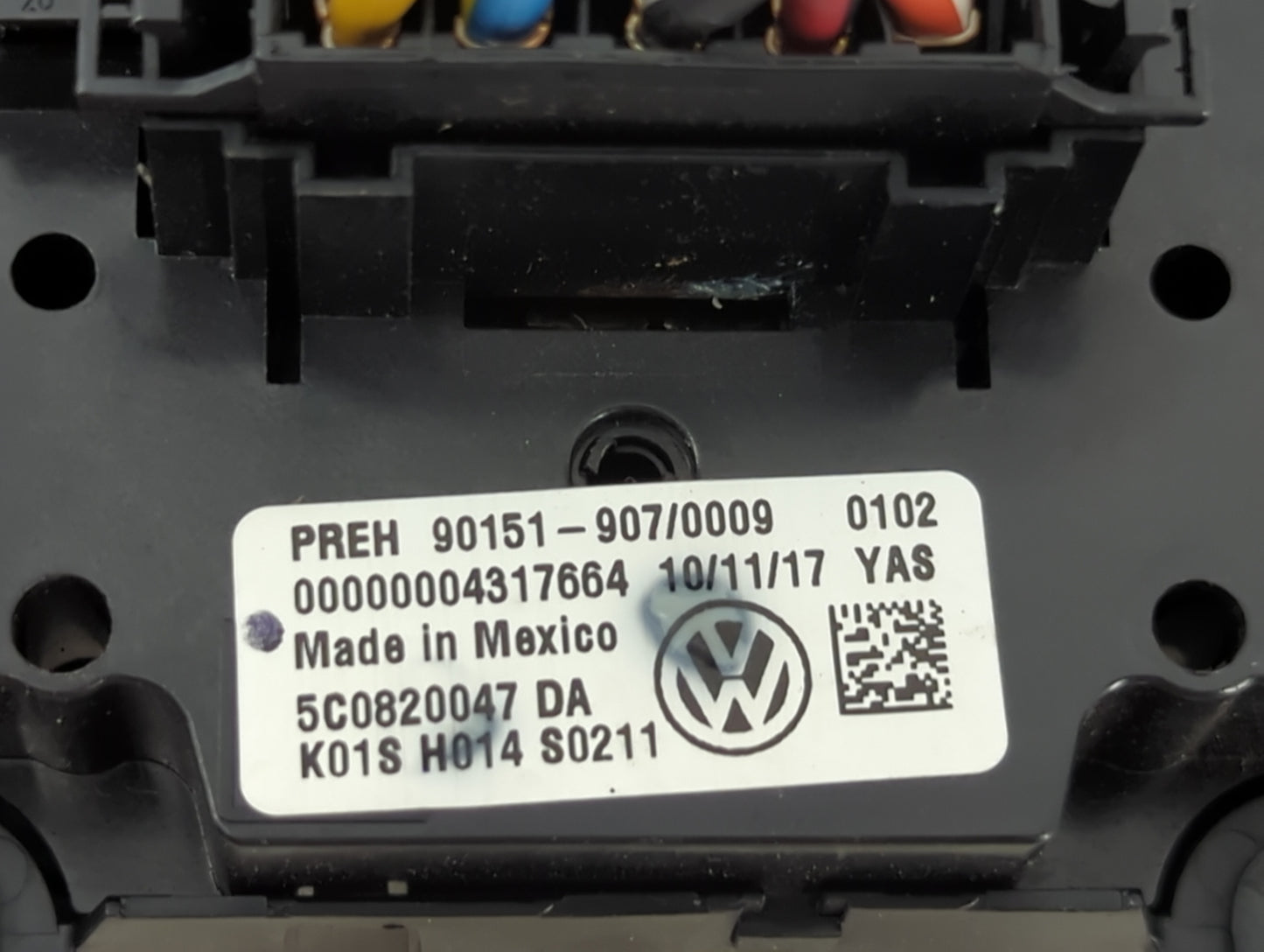 2015-2018 Volkswagen Jetta Climate Control Module Temperature AC/Heater Replacement P/N:5C0820047DA 90151-907/0009 Fits OEM 