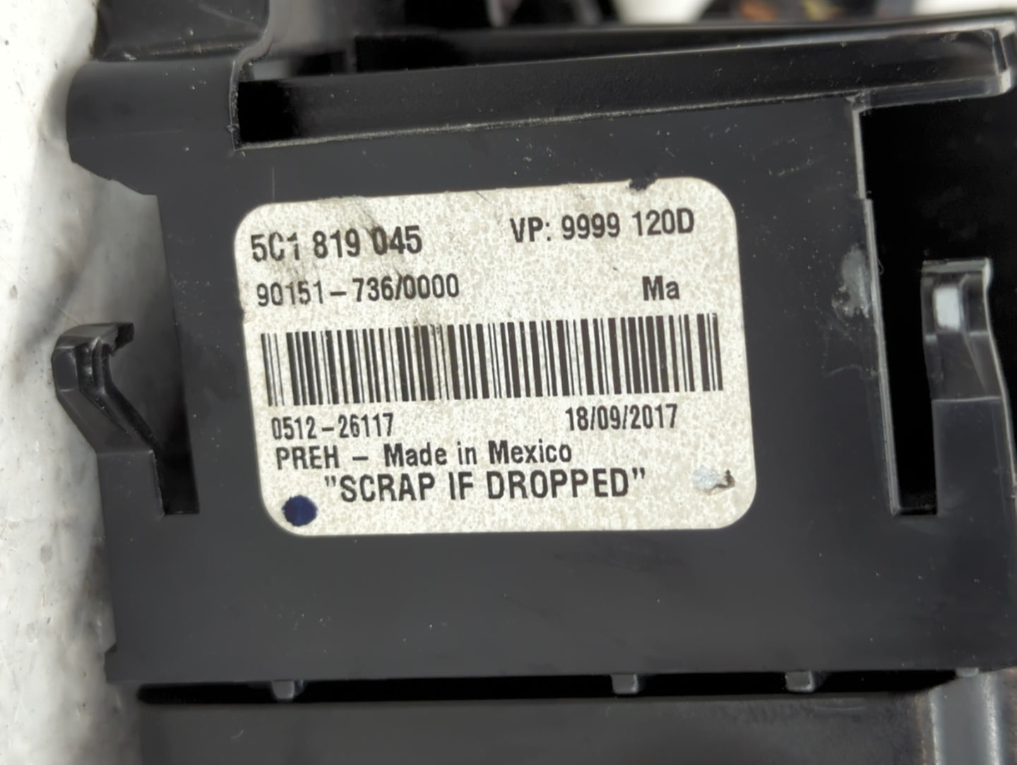 2015-2018 Volkswagen Jetta Climate Control Module Temperature AC/Heater Replacement P/N:90151-736 003929621 Fits OEM Used Au