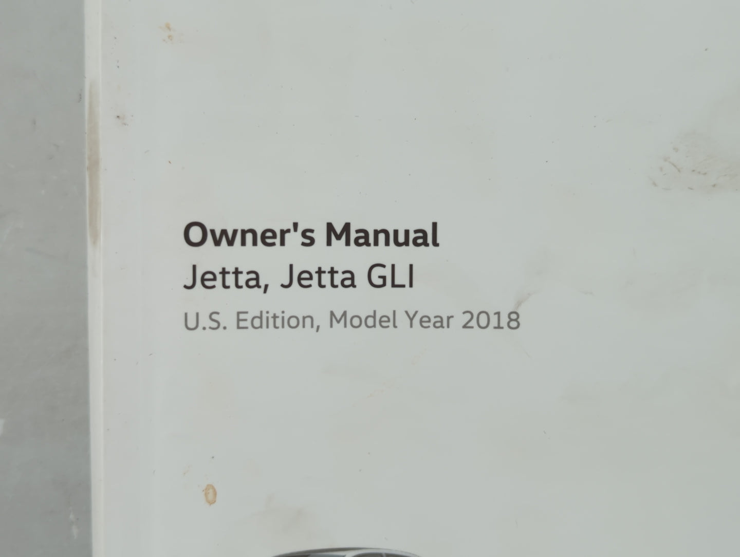 2018 Volkswagen Jetta Owners Manual Book Guide OEM Used Auto Parts - Oemusedautoparts1.com