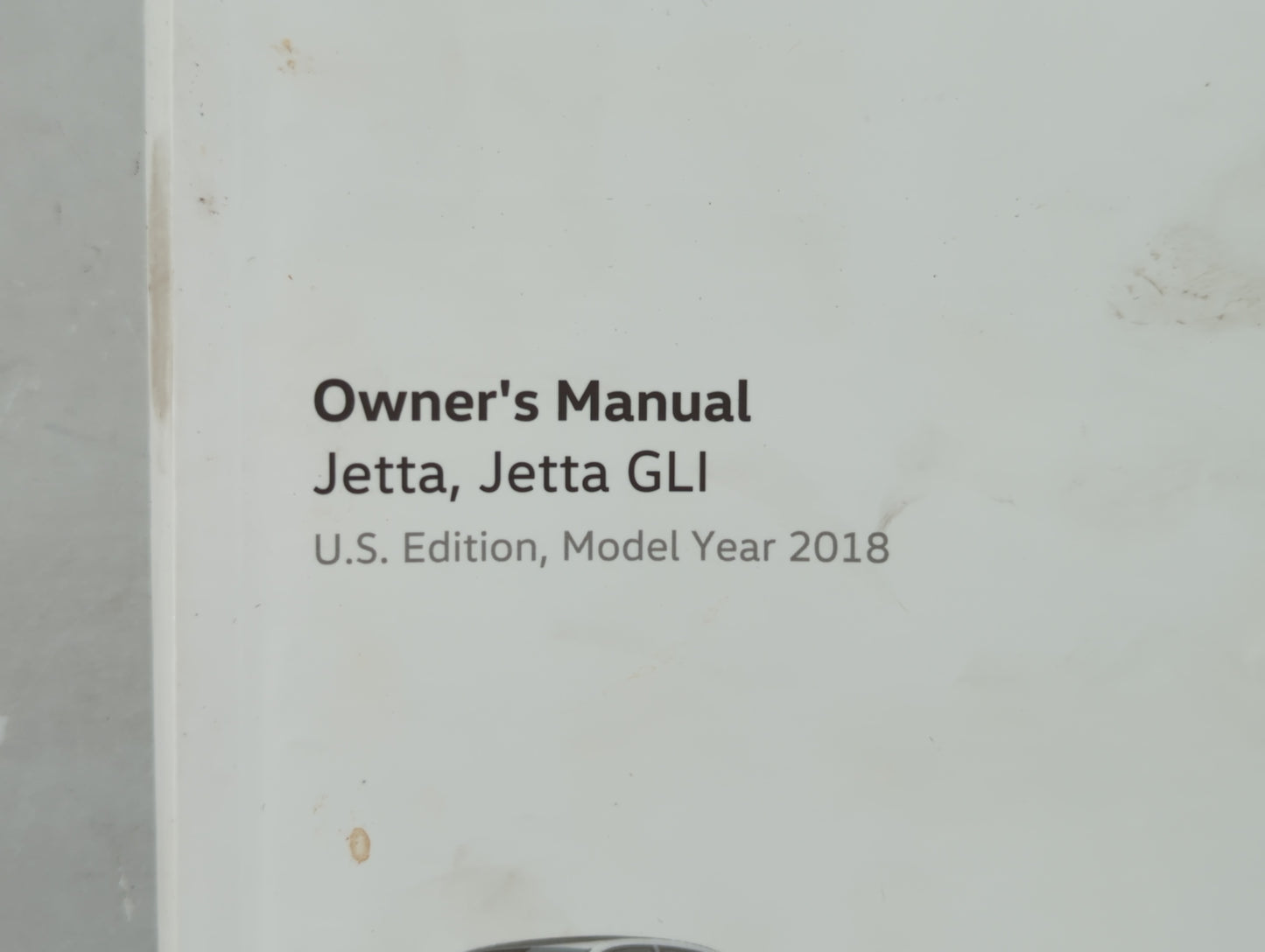 2018 Volkswagen Jetta Owners Manual Book Guide OEM Used Auto Parts - Oemusedautoparts1.com
